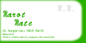 marot mate business card